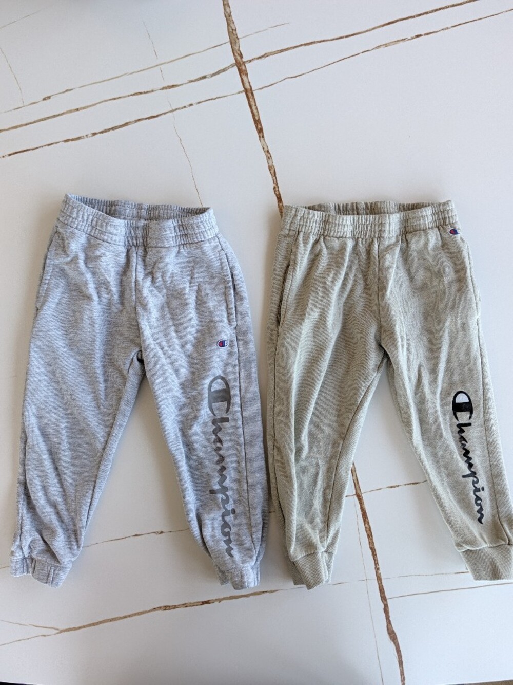 Champion Kids' Jogger Sweatpants - Gray and Light Olive